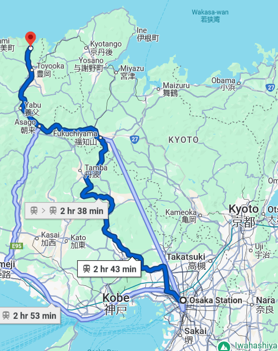 Osaka to Kinosaki Onsen